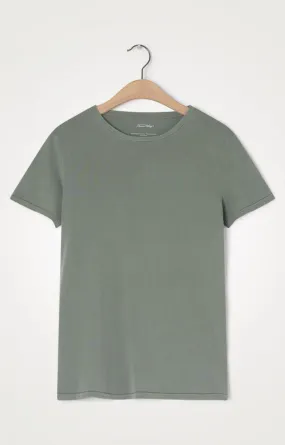 American Vintage Vegiflower Short Sleeve tee in Olive