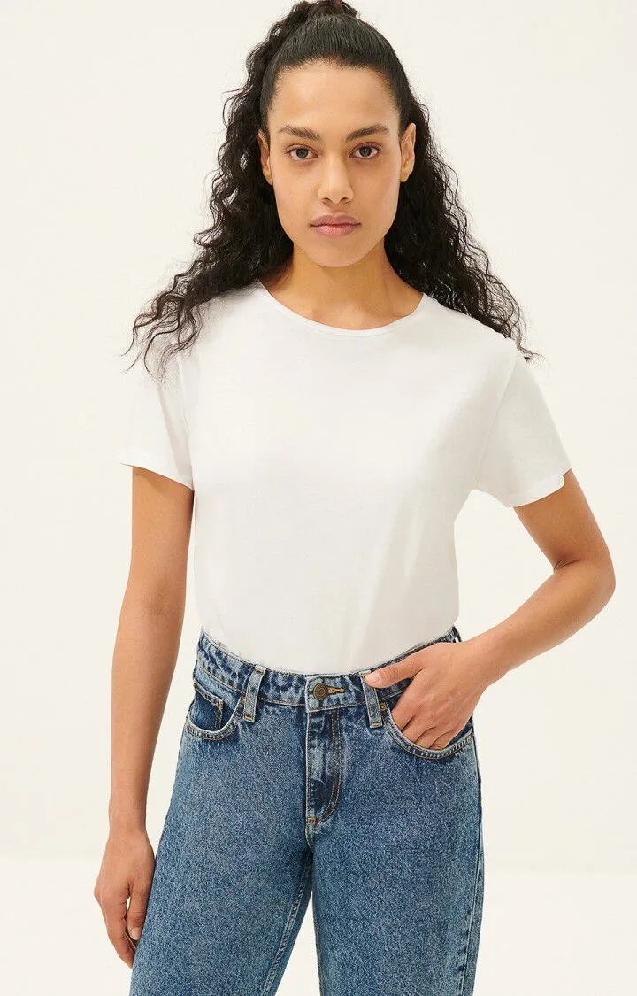 American Vintage Vegiflower Short Sleeve tee in White