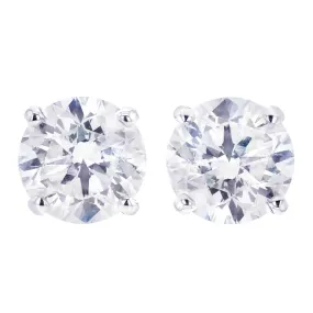 Anita Diamond Stud Earrings 1 3/4ct