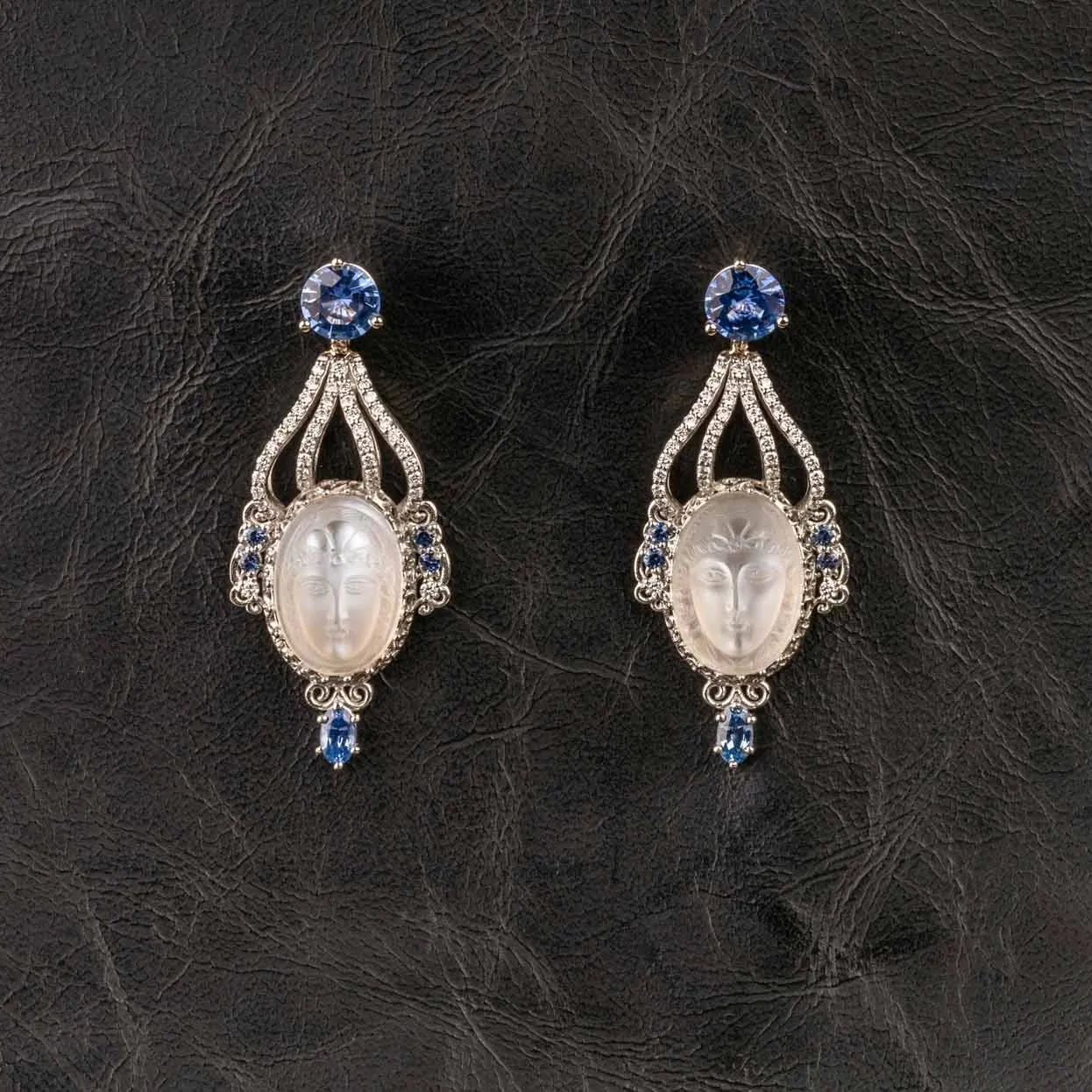 Blue Sapphire Earring Studs