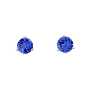 Blue Sapphire Earring Studs