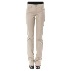 BYBLOS Beige Cotton Women Pants