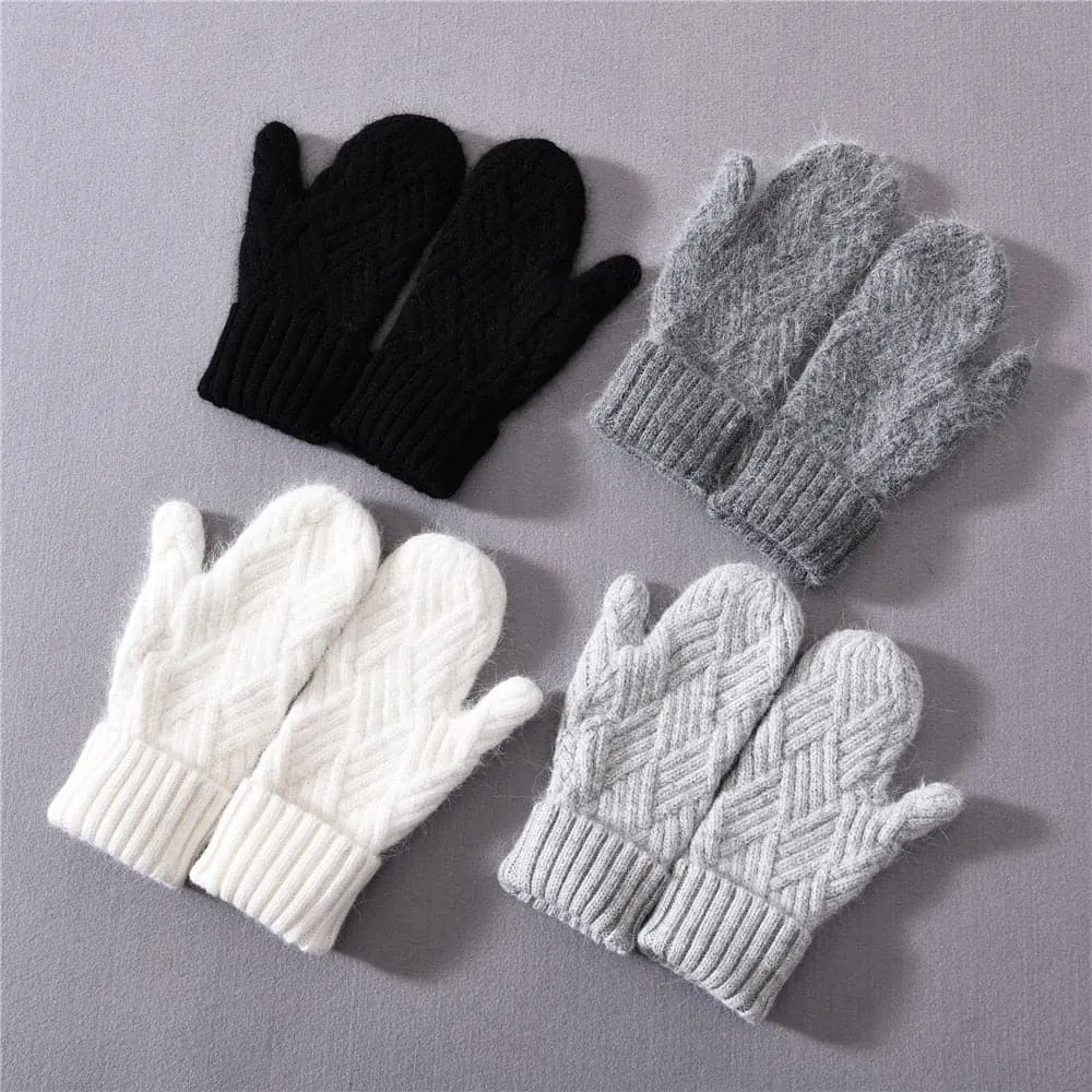 Cashmere Knit Mittens for Unmatched Warmth & Style