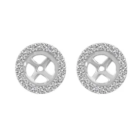 Classic Round Diamond Stud Jackets 1/5ct