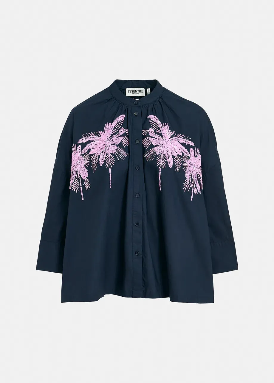 Essentiel Antwerp Fergana Shirt in Navy