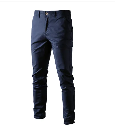 Men's Solid Colour Slim Fit Trousers