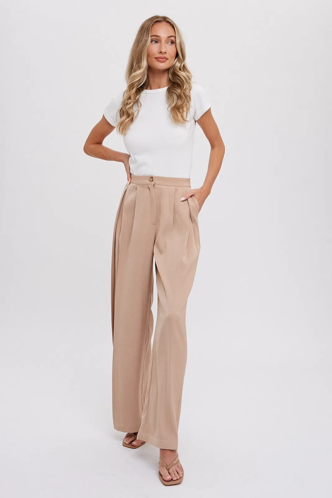 Pintuck Trousers