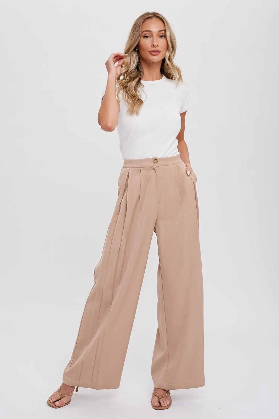 Pintuck Trousers