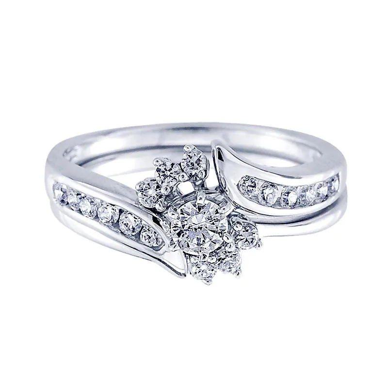 Round Ready for Love Diamond Bridal Set - 1/2 ct