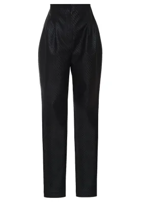 VEGAN LEATHER SPY PANTS